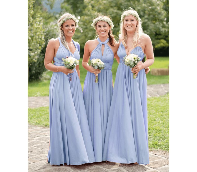 Baby Blue Multiway bridesmaid dress