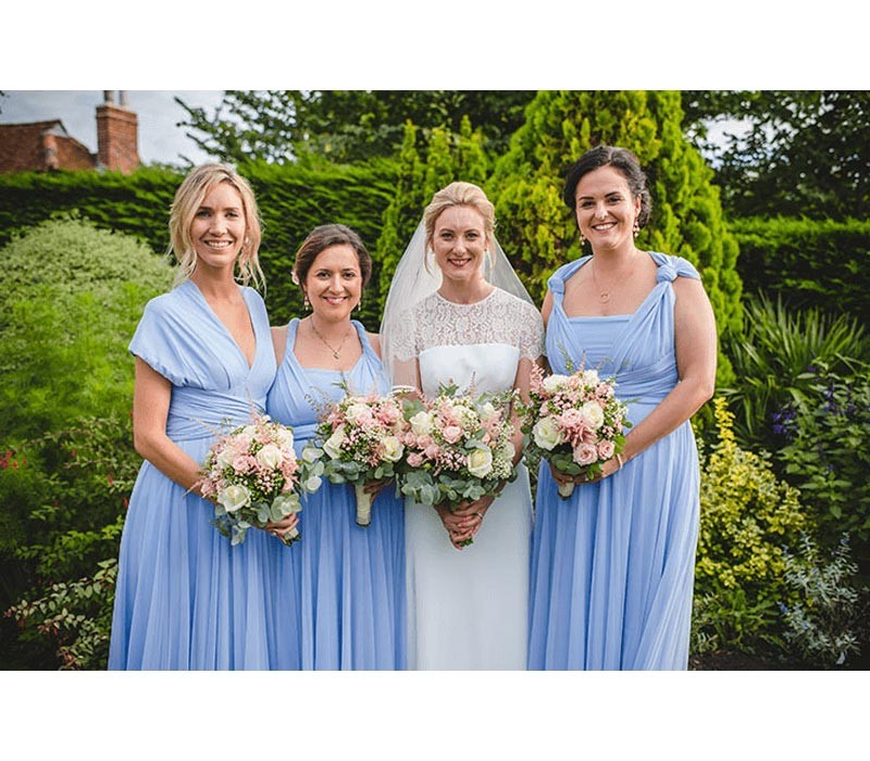Baby blue multiway Bridesmaid dress