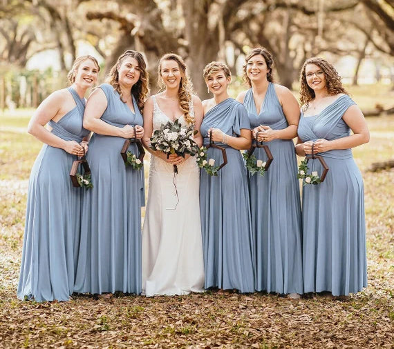 Dusty Blue infinity Dress