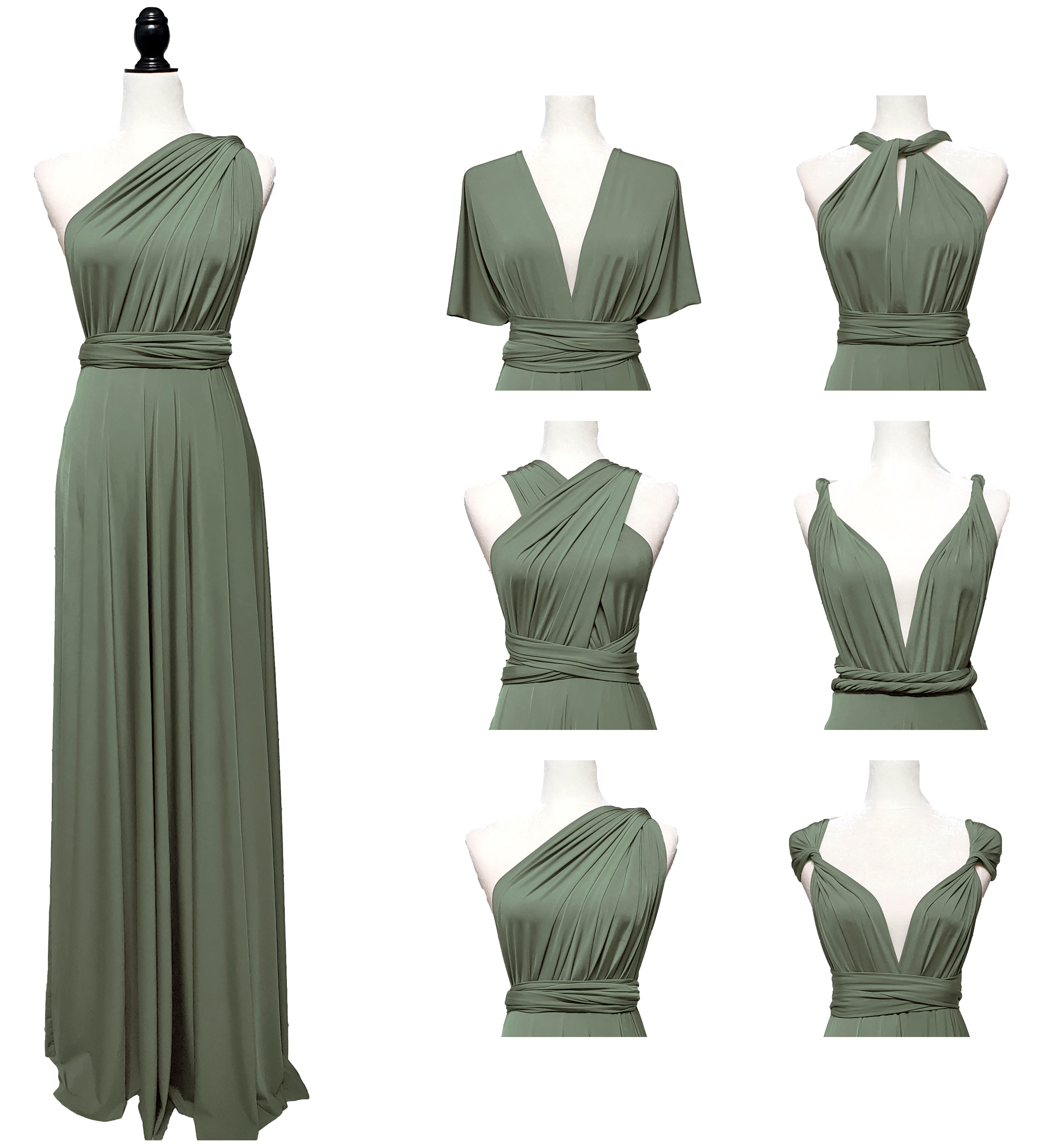 Light Olive Infinity dress