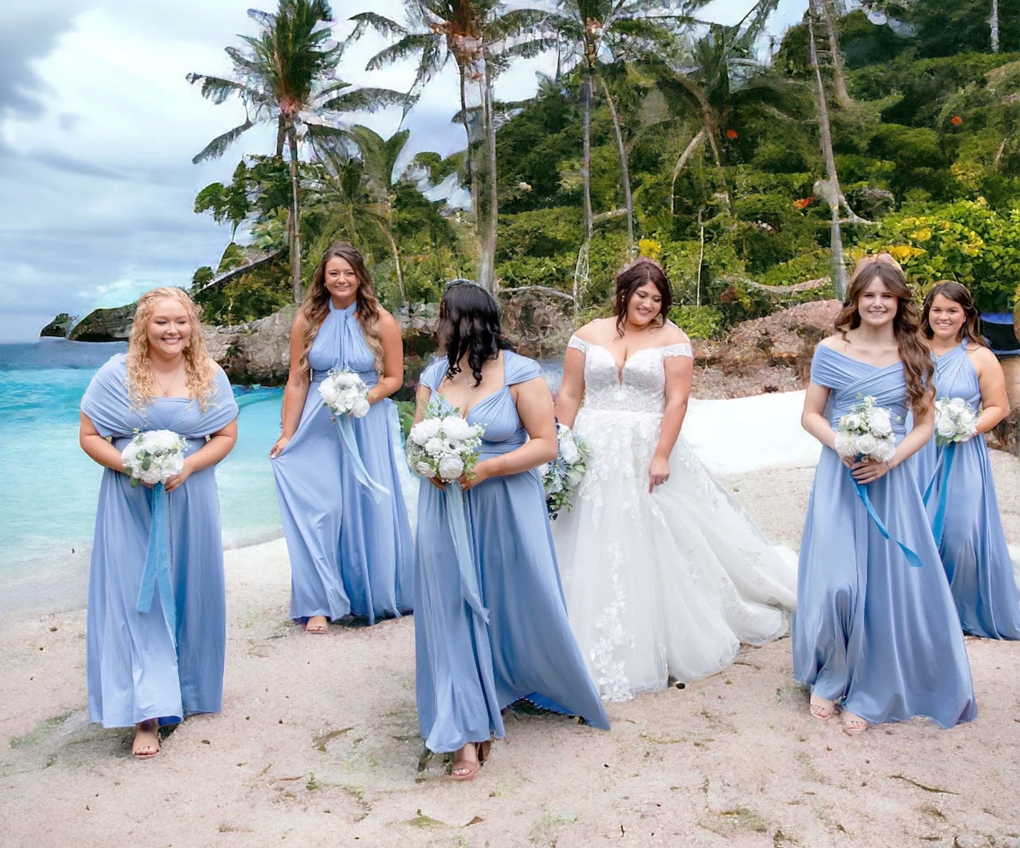 Baby Blue infinity Dress Plus Size