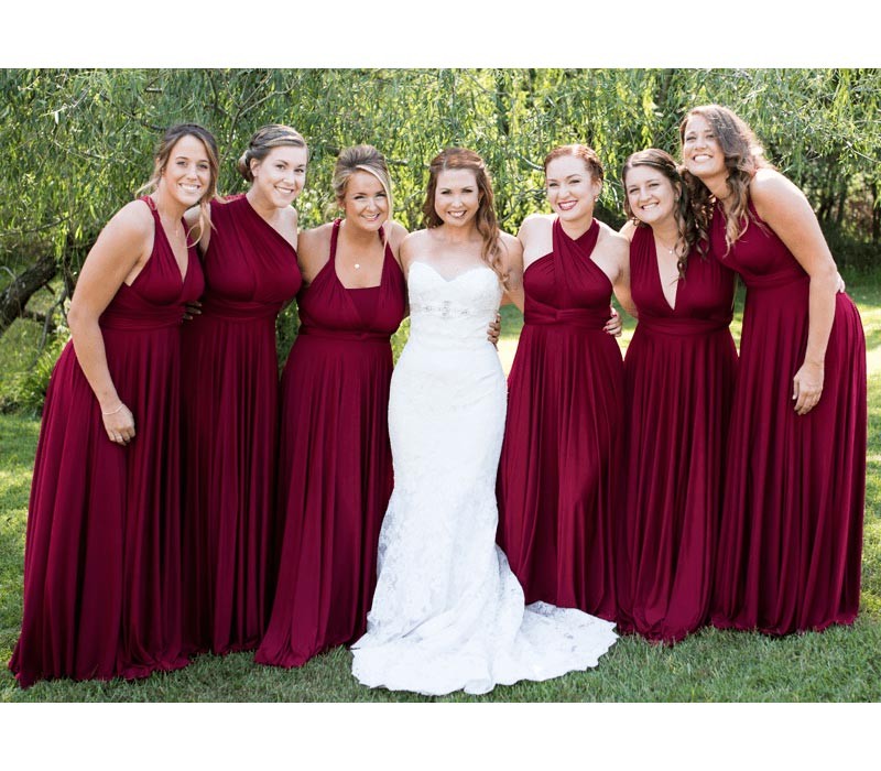 Burgundy Infinity dress