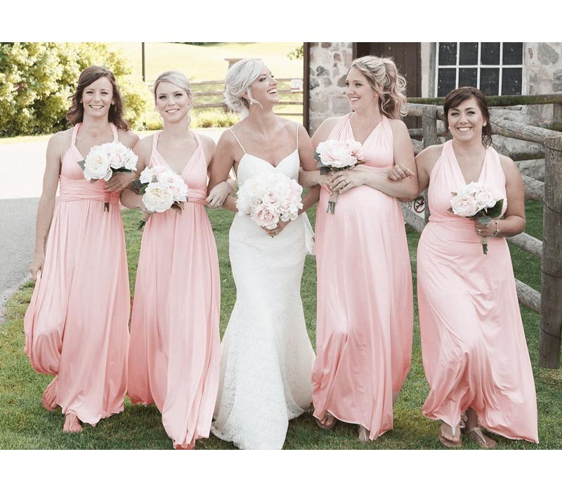 Blush Infinity Dress Multiway Bridesmaid Dress Convertible