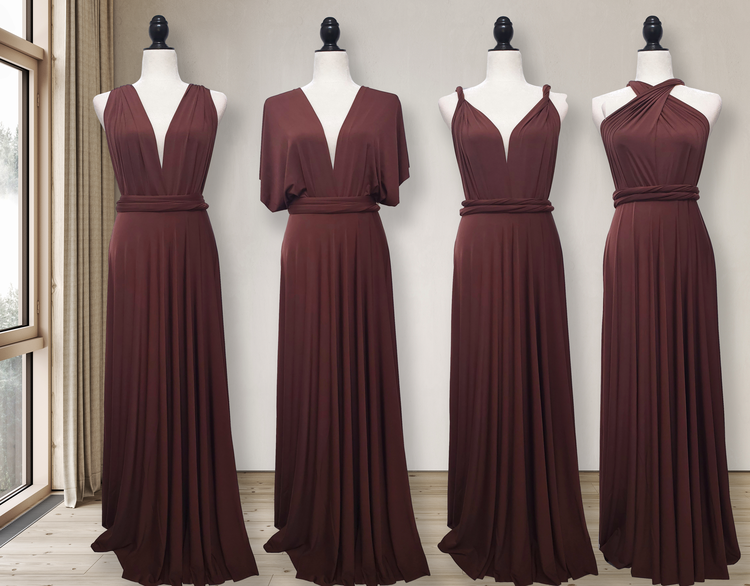 Brown Convertible bridesmaid dress