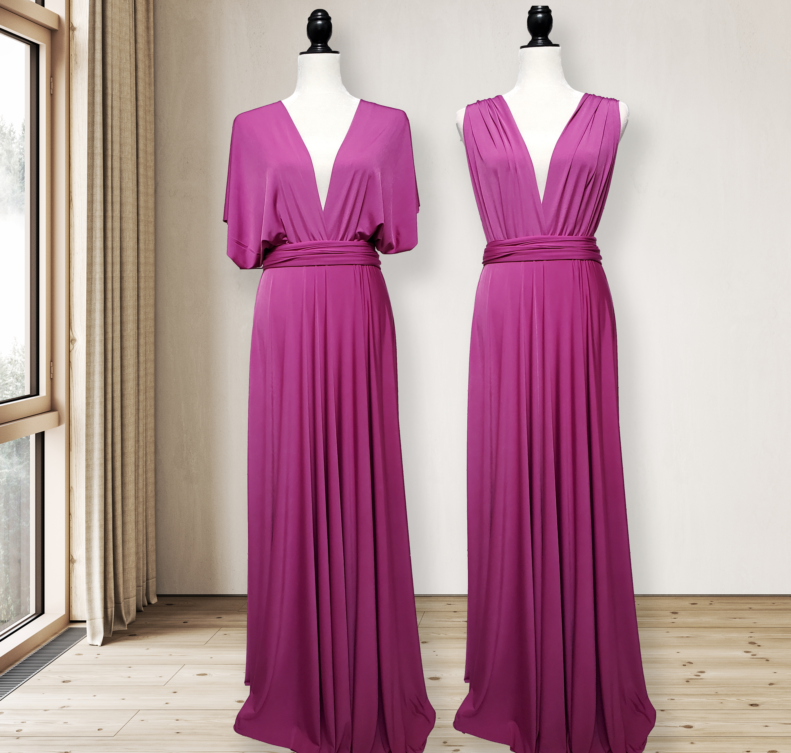 Magenta infinity dress