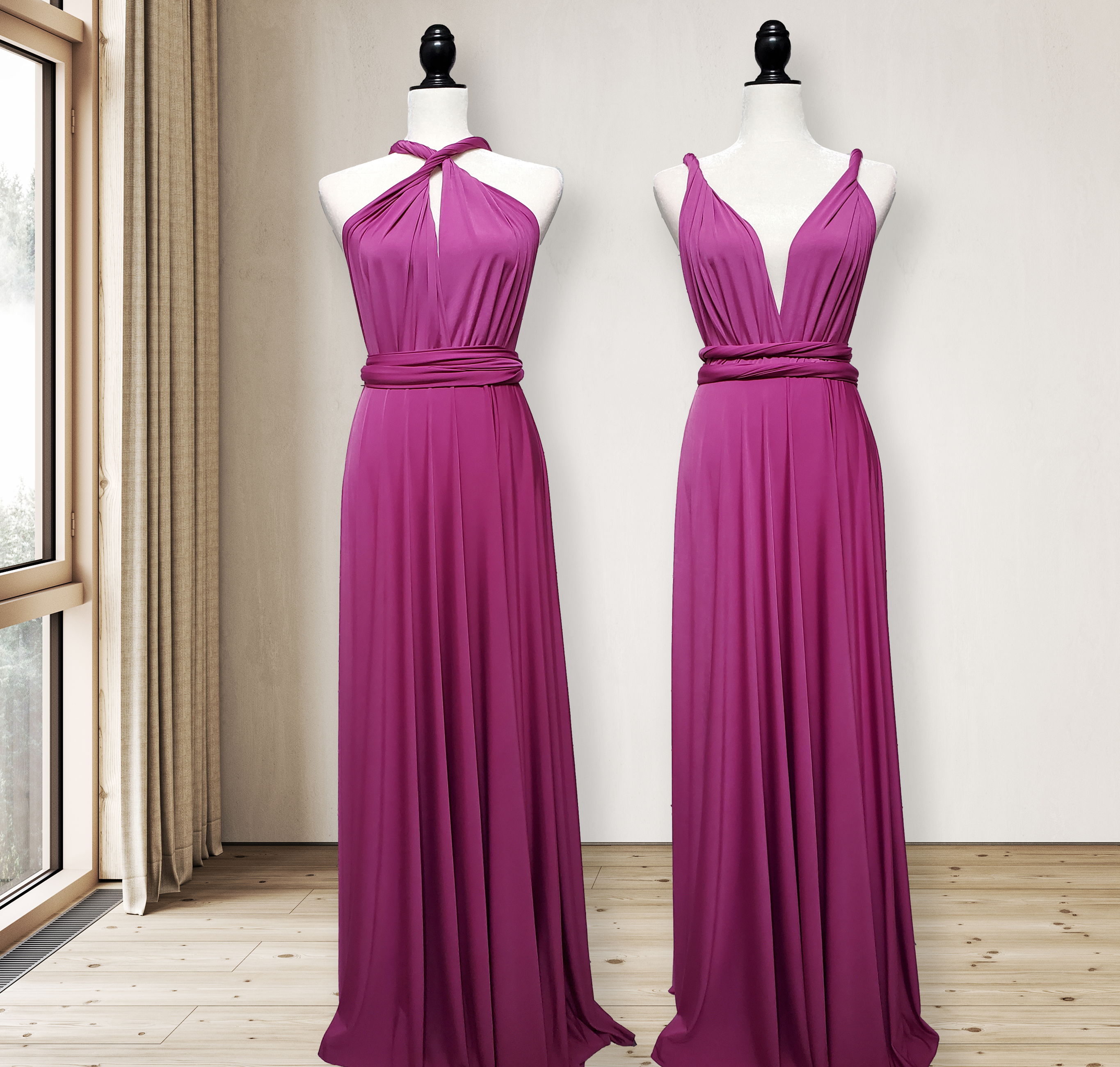 Magenta Convertible dress