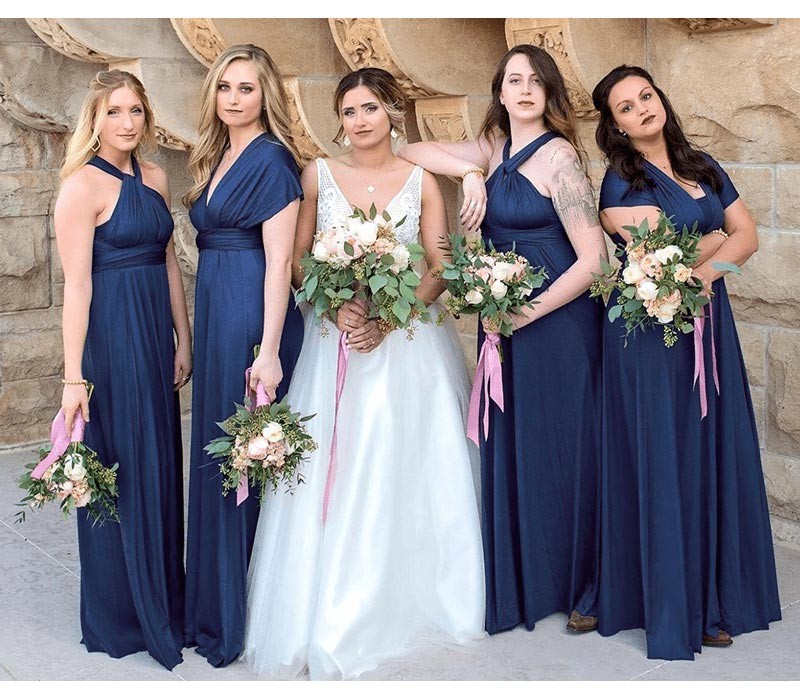 Midnight Blue convertible dress bridesmaid