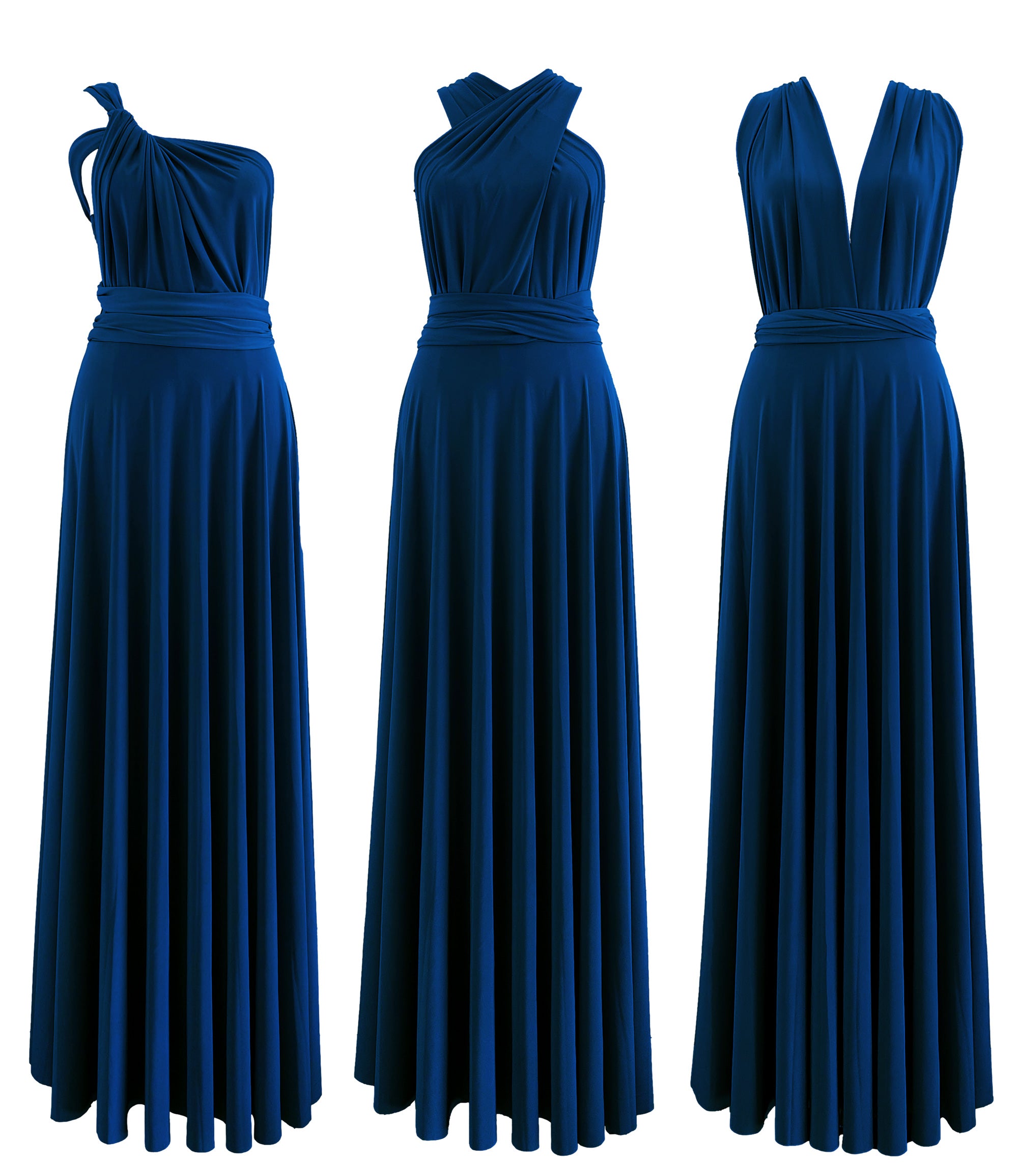 Navy Infinity Dress Bridesmaid Multiway Convertible Dress Made in USA +36 Colors