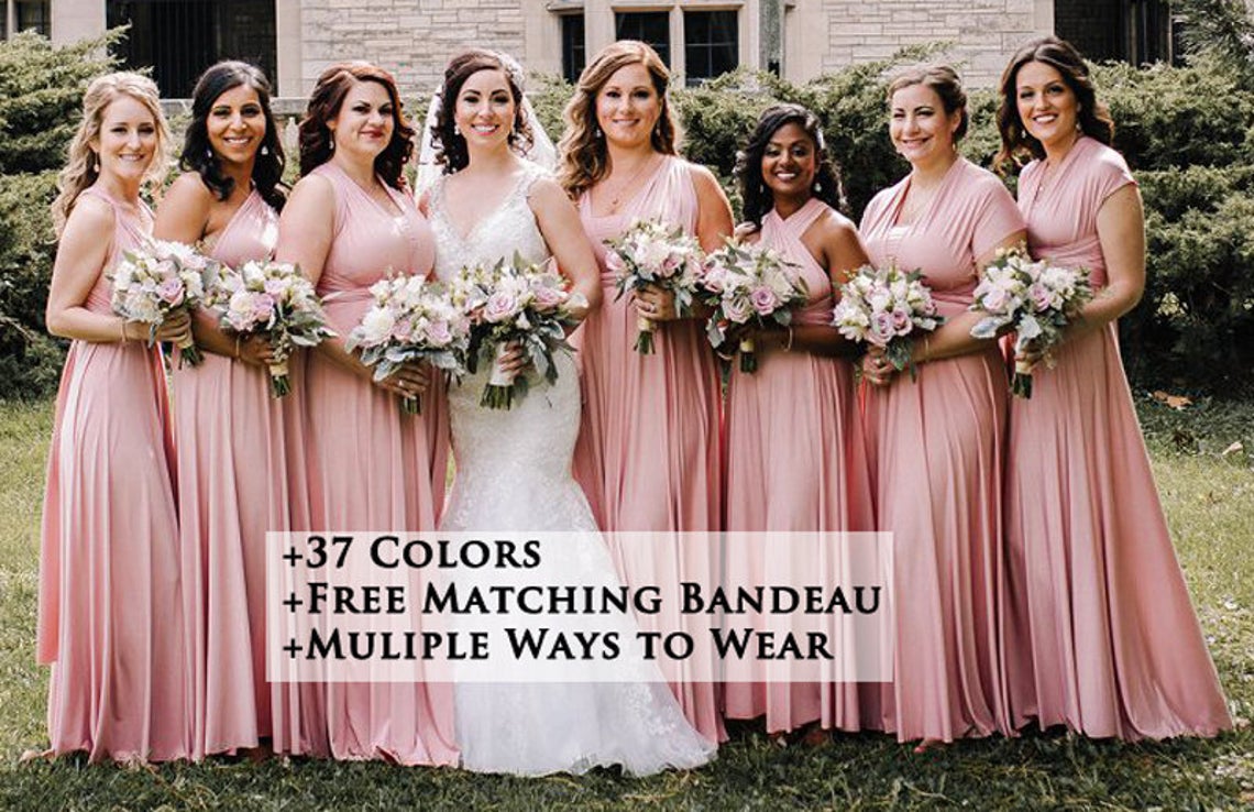 Dusty Rose multiway dress