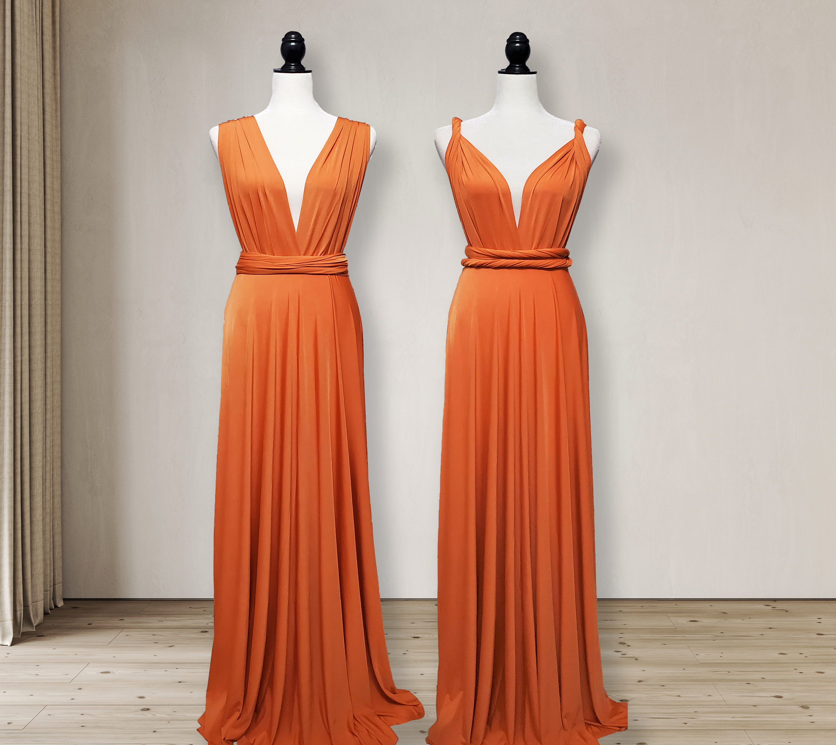 Pumpkin spice convertible dress infinity