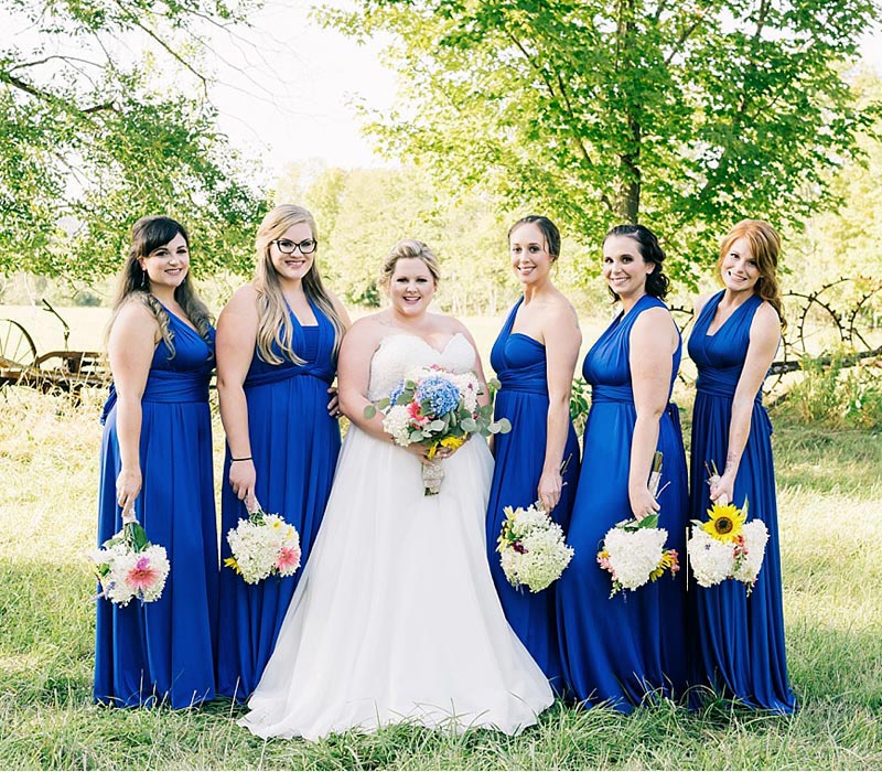 Royal Blue infinity dress