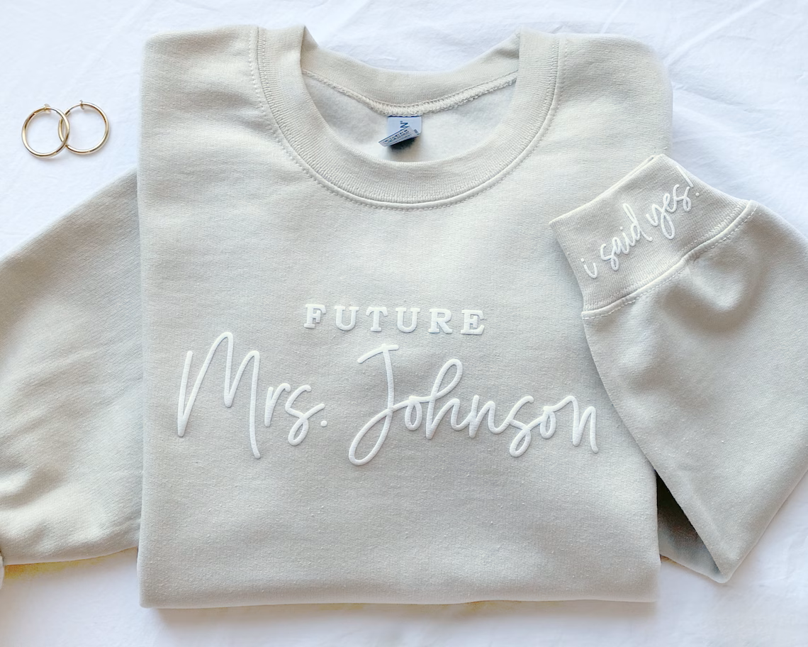 sand Future Mrs Sweatshirt puff embossed