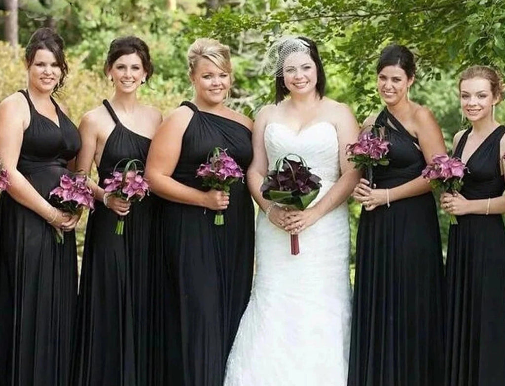 multiway bridesmaid dress black Emily Rose Black Multiway Bridesmaid Dress