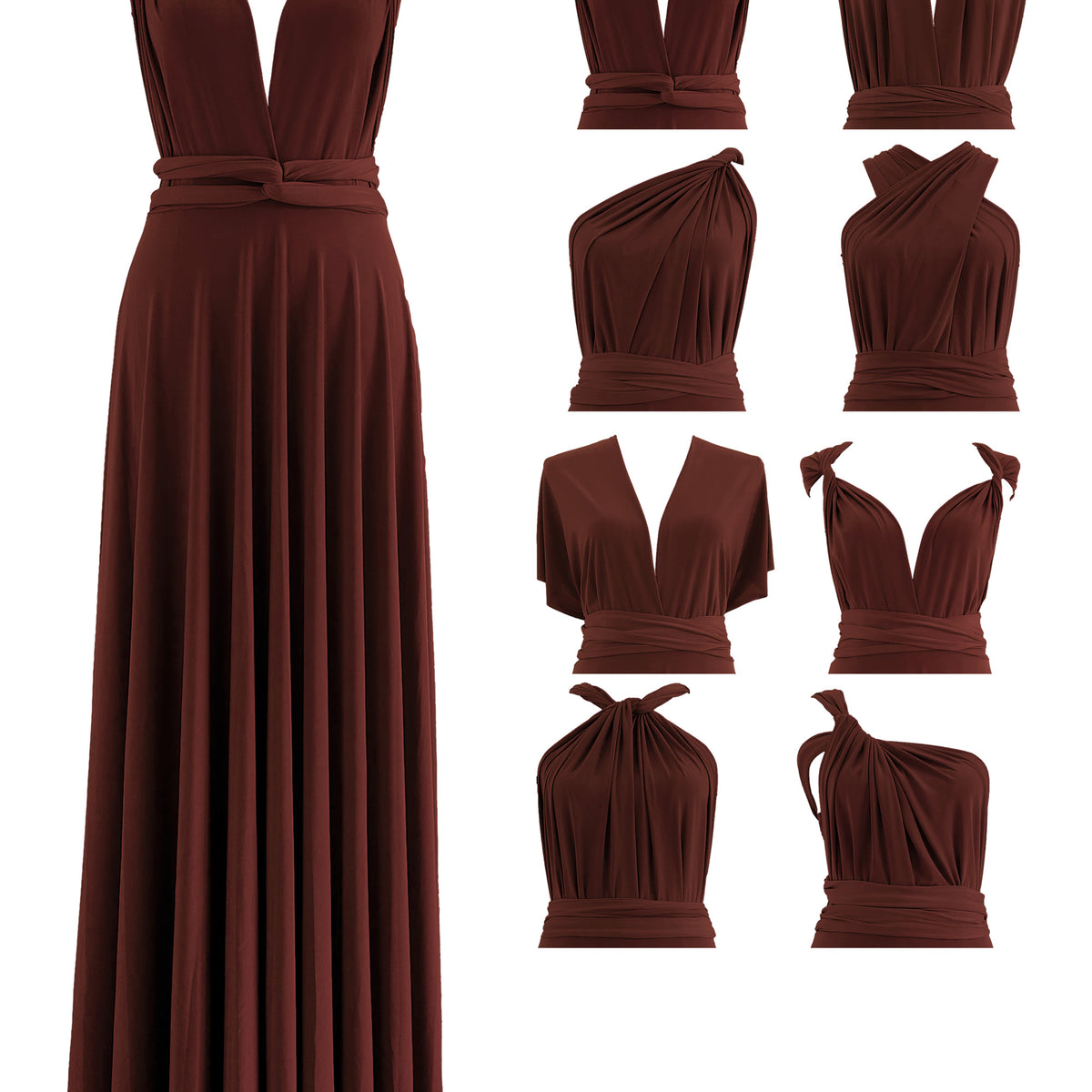 brown infinity dress The brown palette no one saw coming.  The Infinity Dress in Mocha and  Chocolate