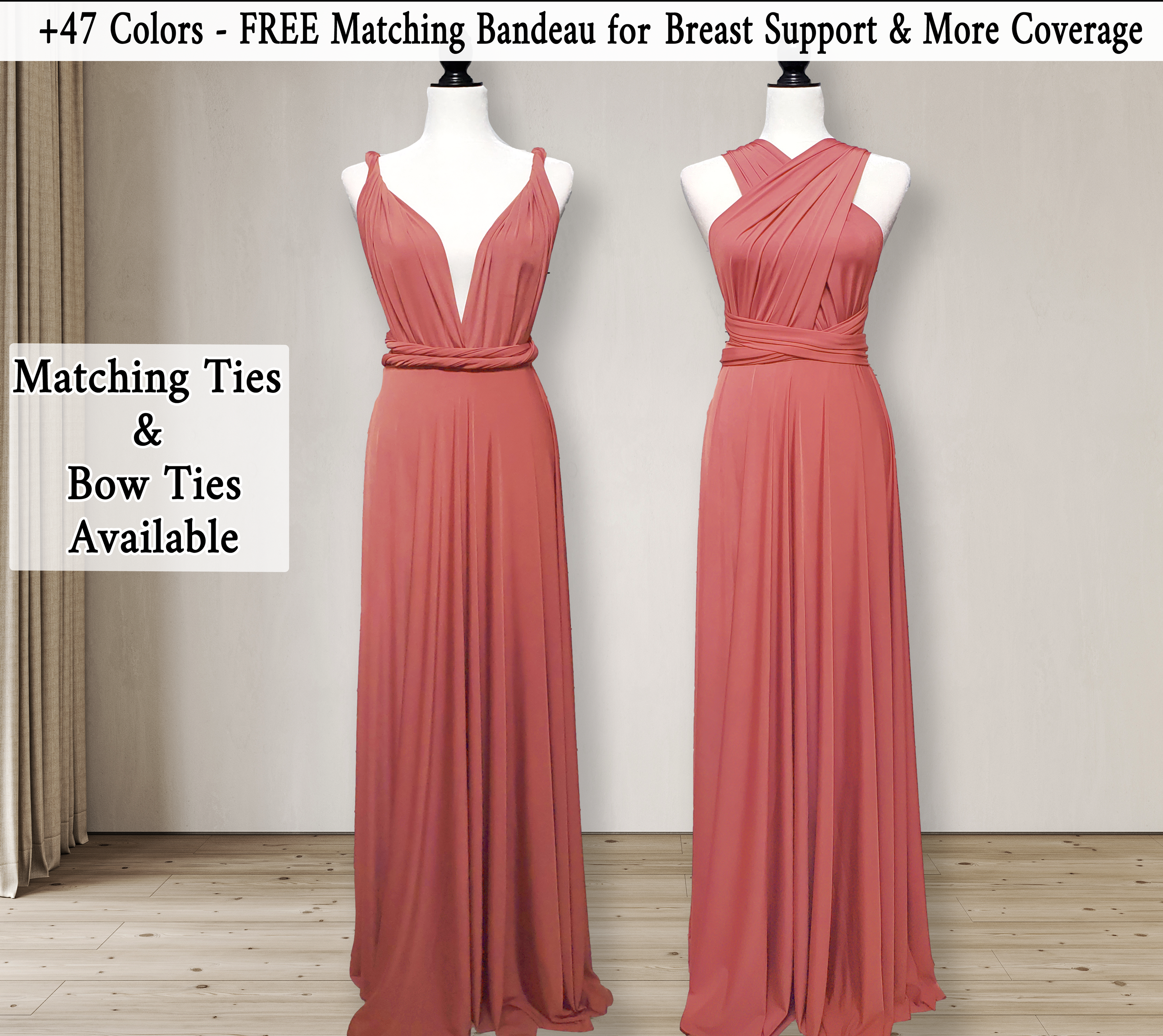 Clay Infinity Dress Multiway Bridesmaid Dress Convertible Made in USA
