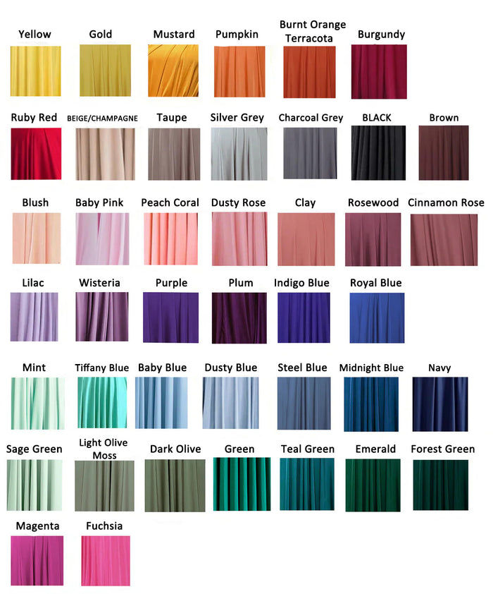 Free Fabric Swatches for the Infinity Bridesmaid dress