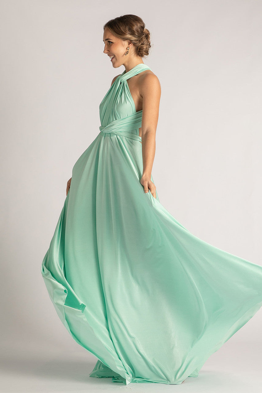 Mint green bridesmaid multiway dress