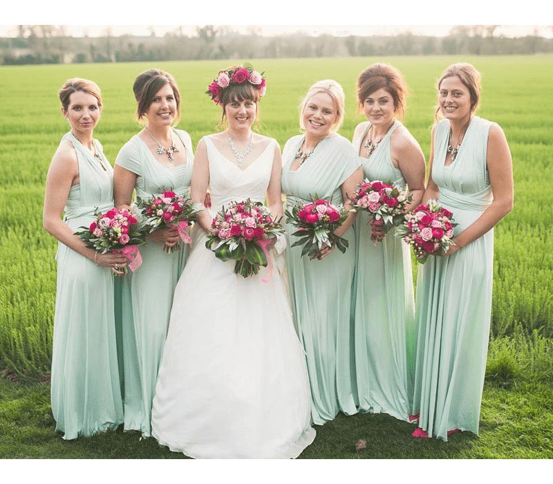 Mint infinity bridesmaid dress