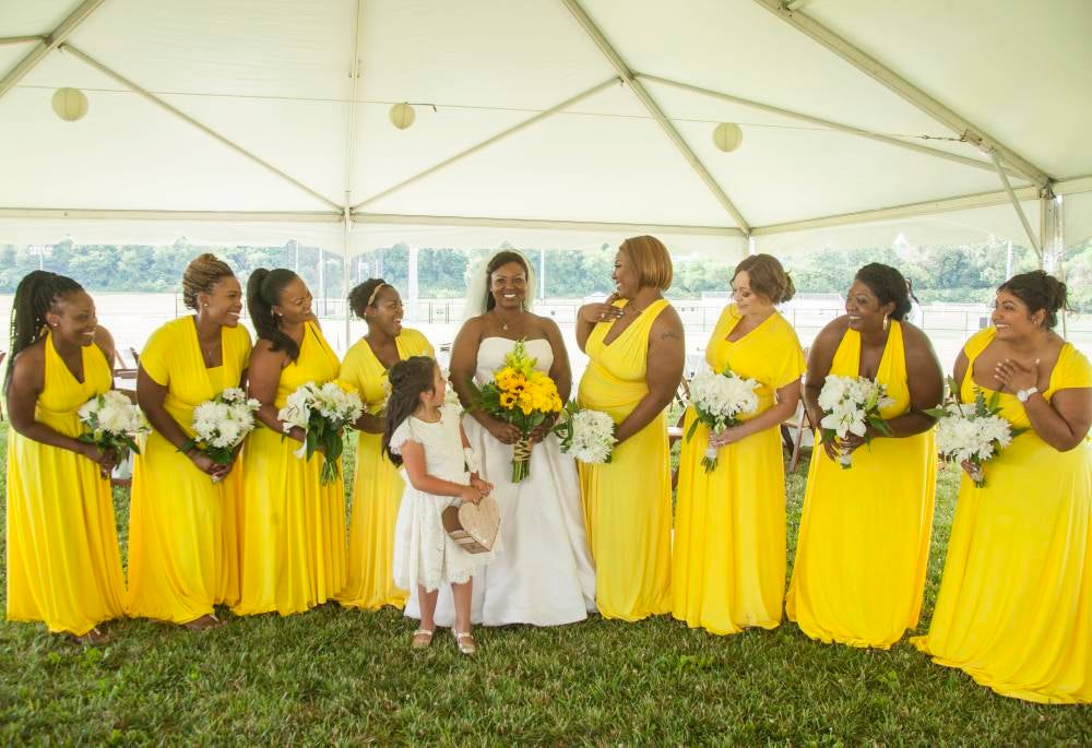 Yellow Infinity dress 