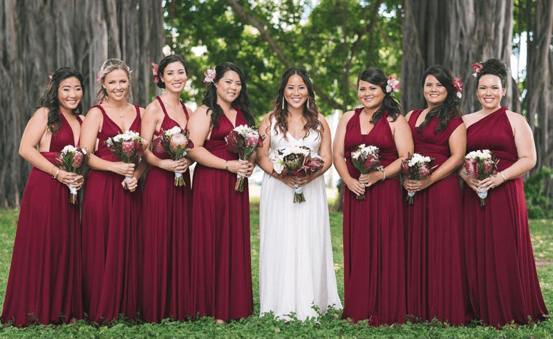 Burgundy Infinity dress Multiway Bridesmaid dress