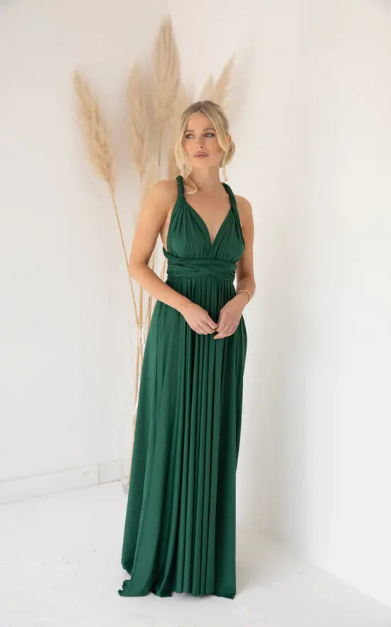 Emerald green infinity dress discount