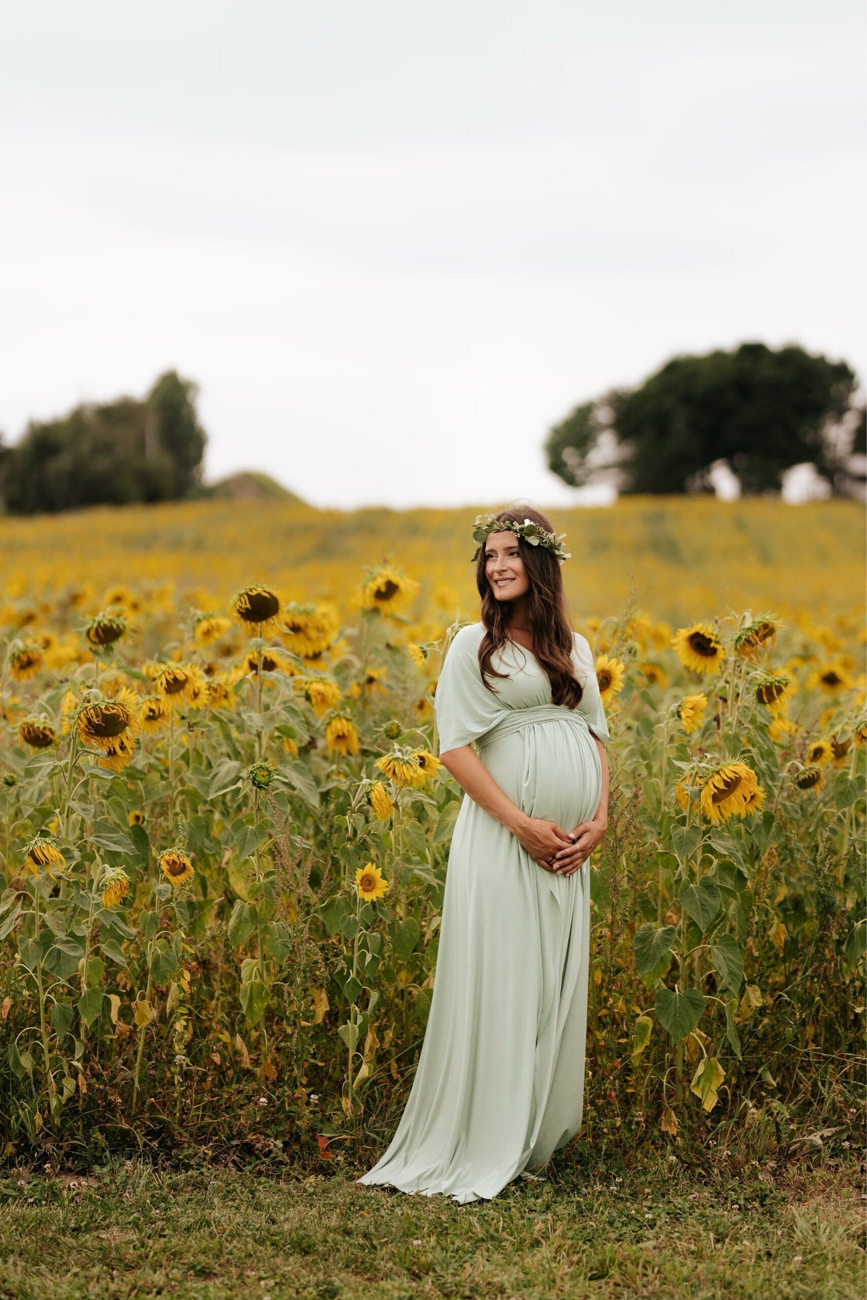 Maternity Dress for Baby Shower Photoshoot - Made In USA