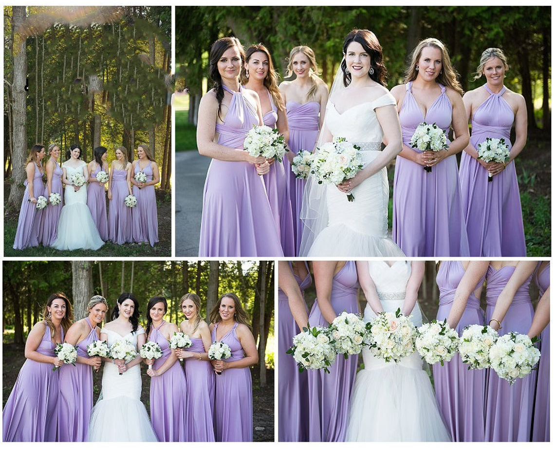 Lilac Infinity Dress Multiway Bridesmaid Dress Convertible