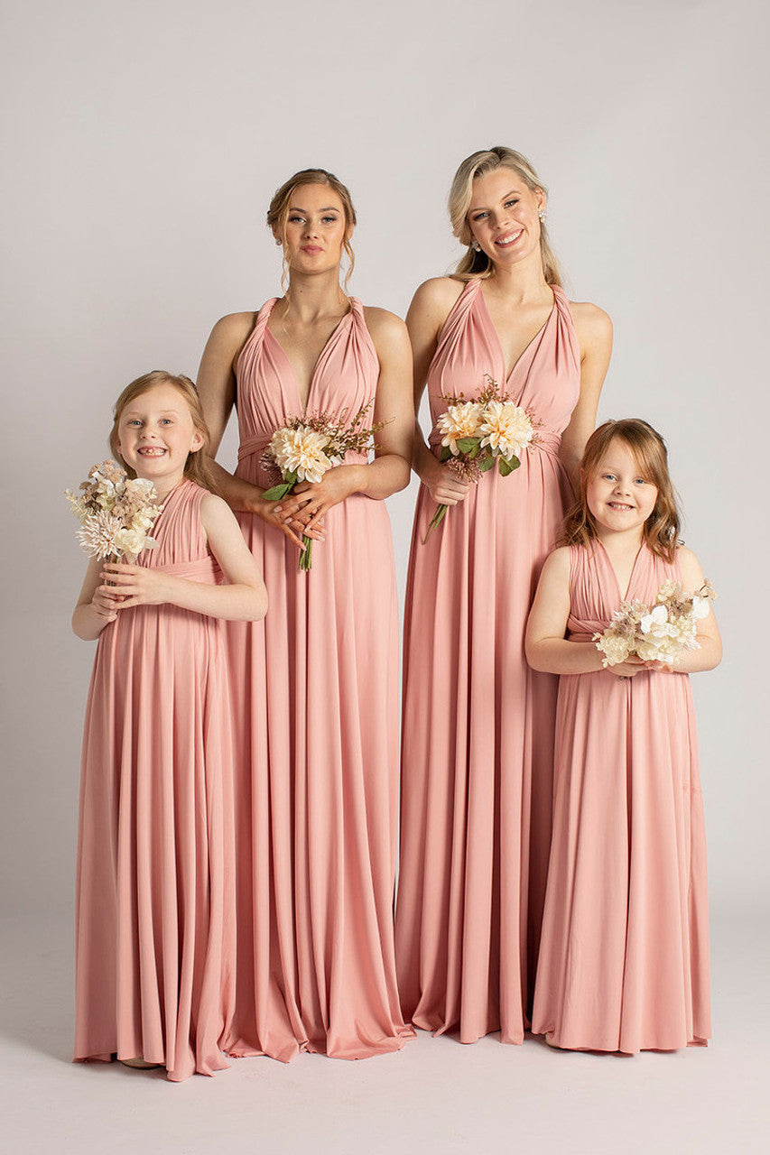 Dusty rose nude Multiway Bridesmaid Dress