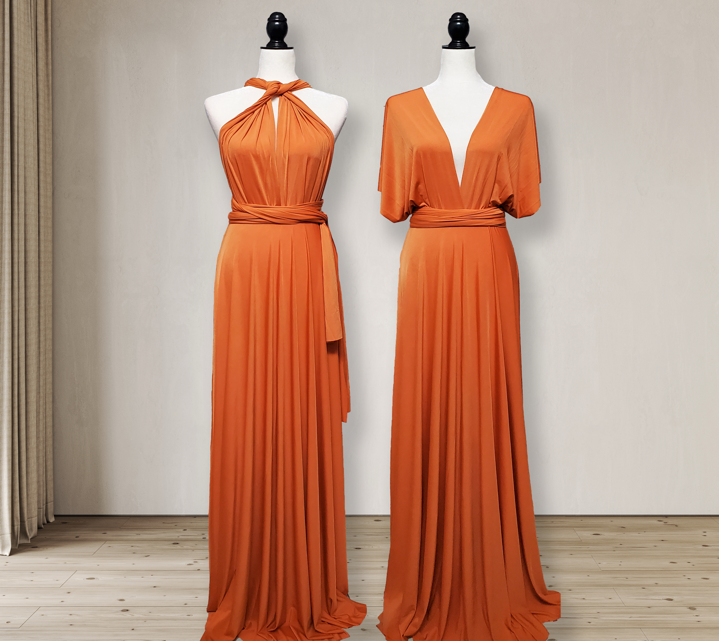 Pumpkin spice multiway bridesmaid dress infinity