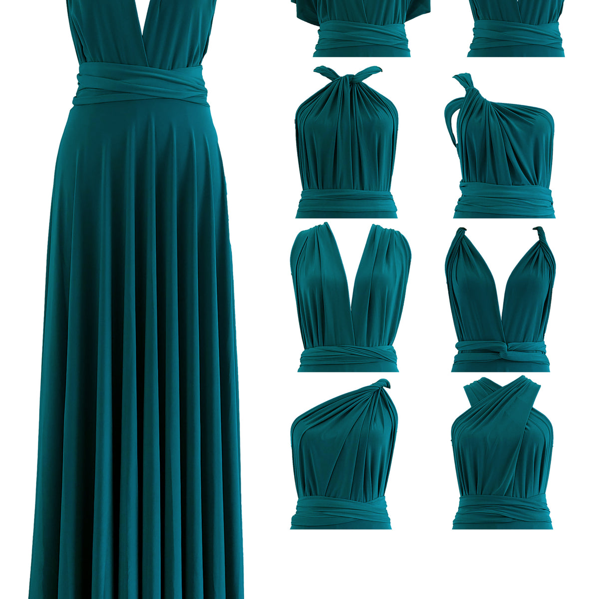 Made in USA Teal Green Infinity Dress Bridesmaid Multiway Convertible Dress Made in USA +36 Colors Made in USA Teal Green Infinity Dress Bridesmaid Multiway Convertible Dress Made in USA +36 Colors