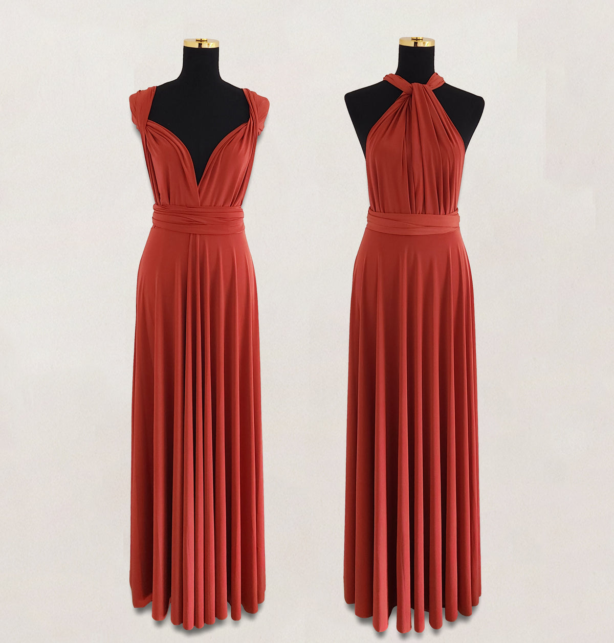 Twisted-T Multi Wear Convertible Bridesmaid Dresses Terracotta